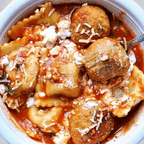 Best Cheese Ravioli with Meatball and Sauce in Bridgeport, CT